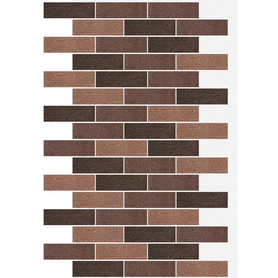 Image of AMK – barna falburkolat MIX-300 téglamintás falpanel 99,5 cm x 125 cm