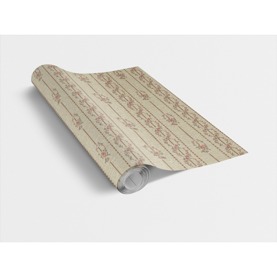 Image of OLIVIA / csíkos kisvirág fonat 45cm x 15m öntapadós tapéta