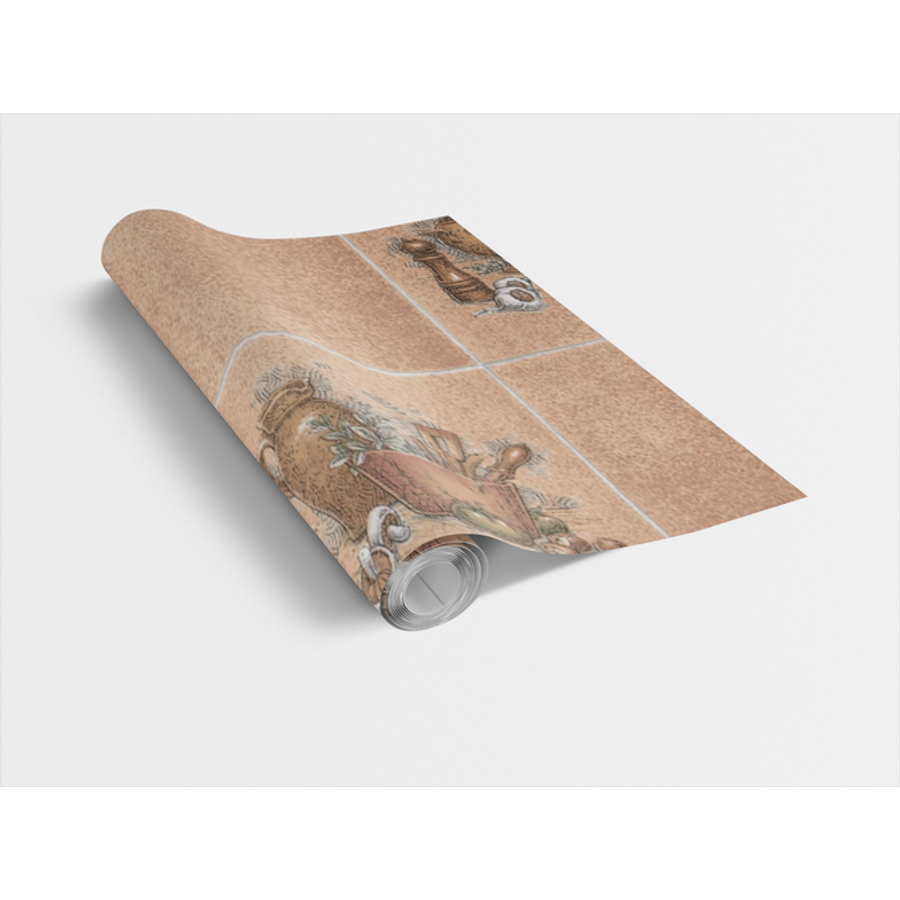 Image of POT BROWN / konyhai csempeminta 45cm x 15m öntapadós tapéta Gekkofix