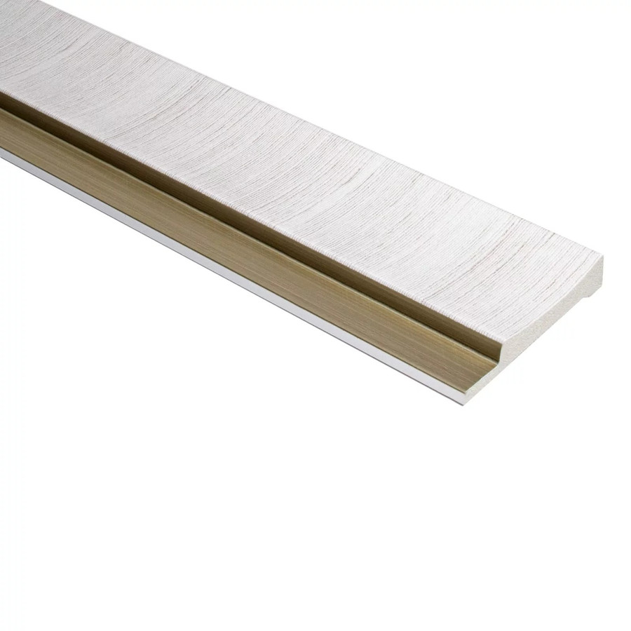 Image of AMBER Fehér Lamelio lamella falburkolat bal oldali záróelem (6,8x270cm)